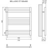 Полотенцесушитель водяной LEMARK BELLARIO LM68607 П7 500x600