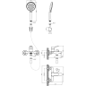 Смеситель LEMARK SIBERIA LMF-7022B-BRG для ванны